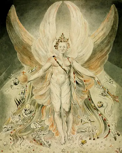 Satan in his Original Glory, Thou wast Perfect till Iniquity was Found in Thee William Blake